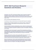  HPHY 362 Final Exam Blueprint Questions and Answers.