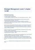 Test Bank for Strategic Management and Competitive Advantage Complete guide 6th Edition Barney Chapters 1-6 (A+ GRADED)