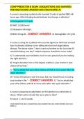 COMP PREDICTOR B EXAM 150QUESTIONS AND ANSWERS FOR HIGH SCORE UPDATED 2023&sol;2024 RATED A&plus;