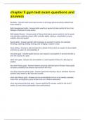 chapter 5 gym test exam questions and answers
