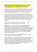 HESI Practice &lpar;Fundamentals In Nursing And Nursing Science&rpar; &ndash; Questions & Answers