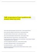 TMB Jurisprudence Exam questions and answers latest top score.
