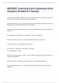 SED2601 Learning Unit 4 Questions And Answers Graded A&plus; Passed&period;