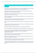 Network Security Final Exam Review 2602 &lpar;100&percnt; Errorless Answers&rpar;