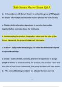 Safe 5 Advanced Scrum Master Exam Newest Questions and Answers &lpar;2023 &sol; 2024&rpar; &lpar;Verified Answers&rpar;