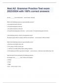 Hesi A2  Grammar Practice Test exam 2023/2024 with 100% correct answers