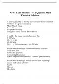 NFPT Exam Practice Test 2 Questions With Complete Solutions