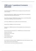 CSM exam 1 questions & answers 2023&sol;2024