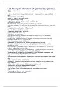 CDL Passenger Endorsement &lpar;20 Question Test&rpar; Quizzes & Ans