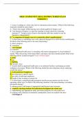 HESI COMMUNITY HEALTH PROCTORED EXAMS- ALL VERSIONS  -Correct Answers Highlighted-