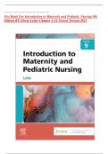 Introduction to Maternity and Pediatric Nursing 9th Edition 9th Edition BY Gloria Leifer Chapter 1-34 Newest Version 2022