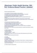 (Stanhope: Public Health Nursing, 10th Ed)  Evidence-Based Practice | updated