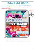 FULL TEST BANK       GERONTOLOGIC NURSING 6TH EDITION BY MEINER With All CHAPTERS Answers Well Highlighted 