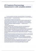 ATI Capstone Pharmacology Assessment 2 &vert; with complete solution 