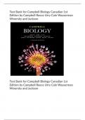 Test Bank for Campbell Biology Canadian 1st Edition by Campbell Reece Urry Cain Wasserman Minorsky