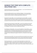 NCMHCE TEST PREP WITH COMPLETE SOLUTIONS 100&percnt; 