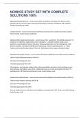 NCMHCE STUDY SET WITH COMPLETE SOLUTIONS 100&percnt; 
