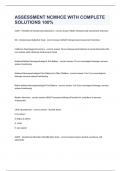 ASSESSMENT NCMHCE WITH COMPLETE SOLUTIONS 100&percnt; 