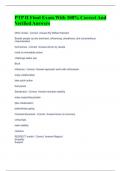 PTP II Final Exam With 100&percnt; Correct And Verified Answers