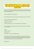 AANP AGPCNP PSI Test 1 & 2 &vert; 150 Questions with 100&percnt; Correct Answers &vert; Verified &vert; Latest Update 2024 &vert; 44 Pages