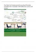 Test Bank for Fundamental Accounting Principles Canadian Vol 1 Canadian 14th Edition by Larson