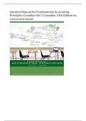 Solution Manual for Fundamental Accounting Principles Canadian Vol 1 Canadian 14th Edition