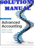 Advanced Accounting 8th edition by Debra Jeter & Paul Chaney. (All Chapters 1-19) SOLUTIONS MANUAL _(INCLUDES THE DOWNLOAD LINK)
