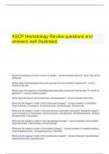  ASCP Hematology Review questions and answers well illustrated.