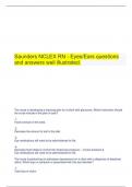 Saunders NCLEX RN - Eyes&sol;Ears questions and answers well illustrated&period;