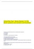 School Bus Test - Illinois (Section 10 CDL Book) questions and answers well illustrated.