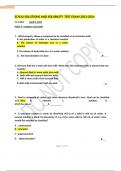 SCH3U SOLUTIONS AND SOLUBILITY TEST EXAM 2023-2024