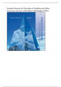 Solution Manual for Principles of Auditing and Other Assurance Services 19th Edition Whittington