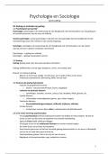Samenvatting Psychologie en Sociologie &lpar;8e druk&rpar; - H1 t&sol;m H11 &plus; H14
