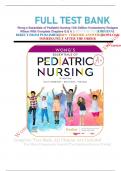 FULL TEST BANK Wong s Essentials of Pediatric Nursing 11th Edition Hockenberry Rodgers Wilson With Complete Chapters Q & A 