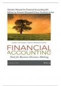 Solution Manual for Financial Accounting 6th Edition by Kimmel Weygandt Kieso Trenholm Irvine