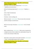 WGU Pathophysiology Exam Question and Answers Verified Graded A&plus; Latest&period;