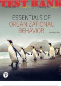TEST BANK for Essentials of Organizational Behavior 15th Edition Robbins Stephen & Timothy Judge. ISBN 9780135468814 (All Chapters 1-17)