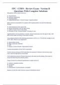 FPC &sol; CFRN - Review Exam - Version B Questions With Correct answers