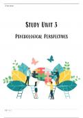 KRM 310 Study Unit 3: Psychological Perspectives