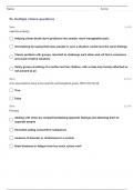 LICENSED CLINICAL SOCIAL WORK &lpar;LCSW&rpar; EXAM  &vert;ANSWERS 100&percnt; ACCURATE FOR QUESTION 