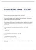 MARYVILLE NURS 623 question well ellabolated 2023/2024