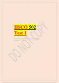 HSCO 502 EXAM QUESTIONS AND ANSWERS .