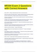 NR304 Exam 2 Questions with Correct Answers