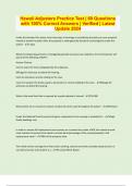 Hawaii Adjusters Practice Test &vert; 60 Questions with 100&percnt; Correct Answers &vert; Verified &vert; Latest Update 2024