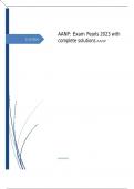 AANP: Exam Pearls 2023 with complete solutions 
