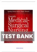 TEST BANK HARDING LEWIS’S MEDICAL SURGICAL NURSING ASSESSMENT AND MANAGEMENT OF CLINICAL PROBLEMS 11TH EDITION Test bank Questions and Complete Solutions to All Chapters