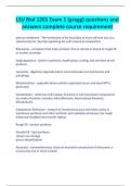 LSU Biol 1201 Exam 1 &lpar;gregg&rpar; questions and answers complete course requirement