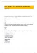RePL Exam CASA 2023&sol;2024 Questions and Answers