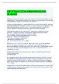 C425 Topic 1 Exam Questions and Answers 2023&sol;2024
