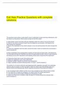   Exit Hesi Practice Questions with complete solutions.